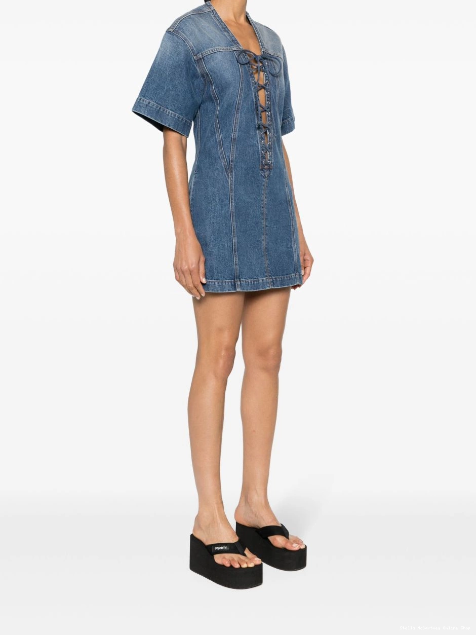 Cheap Stella McCartney Women denim dress mini panelled 0815